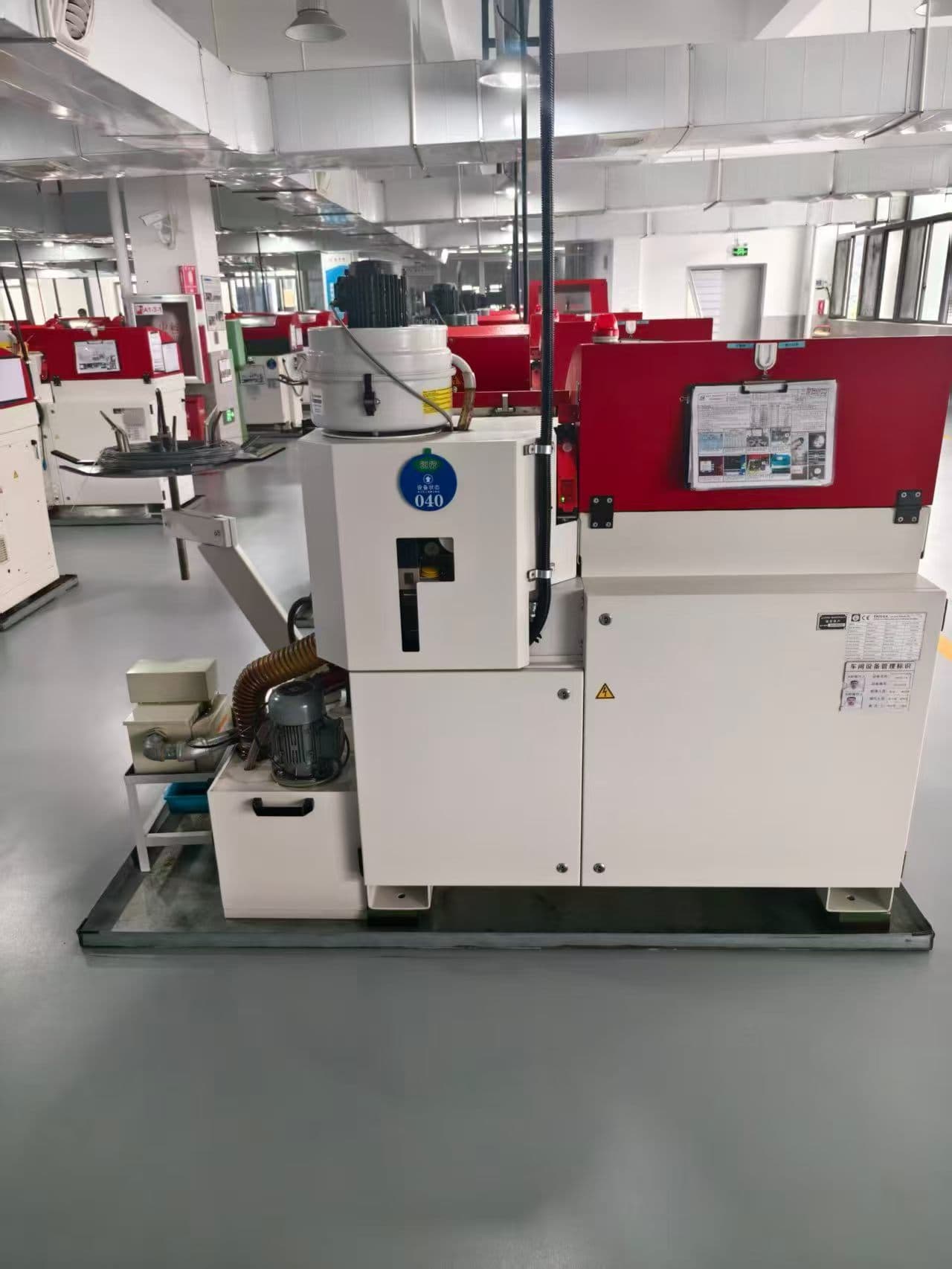 Factory machine environment during commissioning